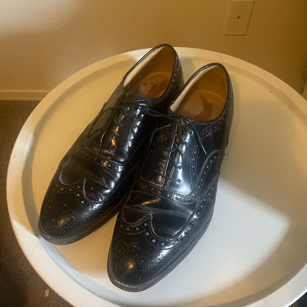 Johnston & Murphy Black Oxford Shoes